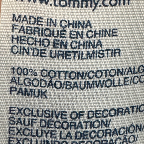 Tommy Hilfiger Chambray Anchor Print Popover Shirt Women’s Large Blue - Picture 5 of 6